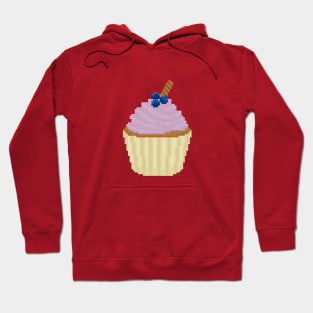 Purple cupcake pixel art Hoodie